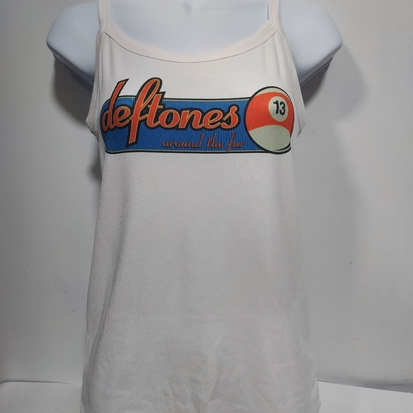 Deftones tank top  around the fur 13 ball ribbed tank deftones pool ball - Picture 3 of 5